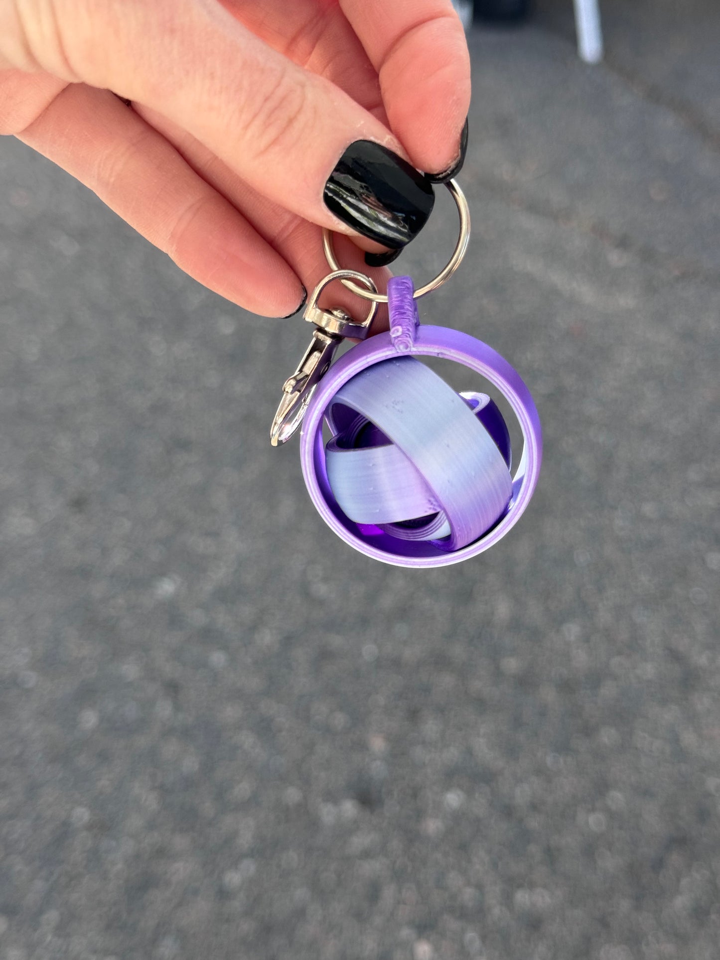 Spinning Fidget Keychain