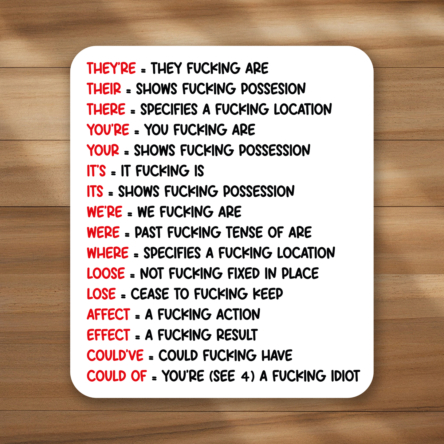 Fucking Grammar