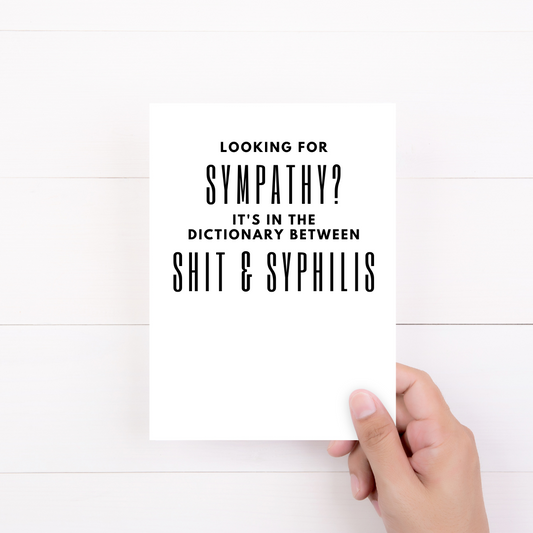 Looking for Sympathy?