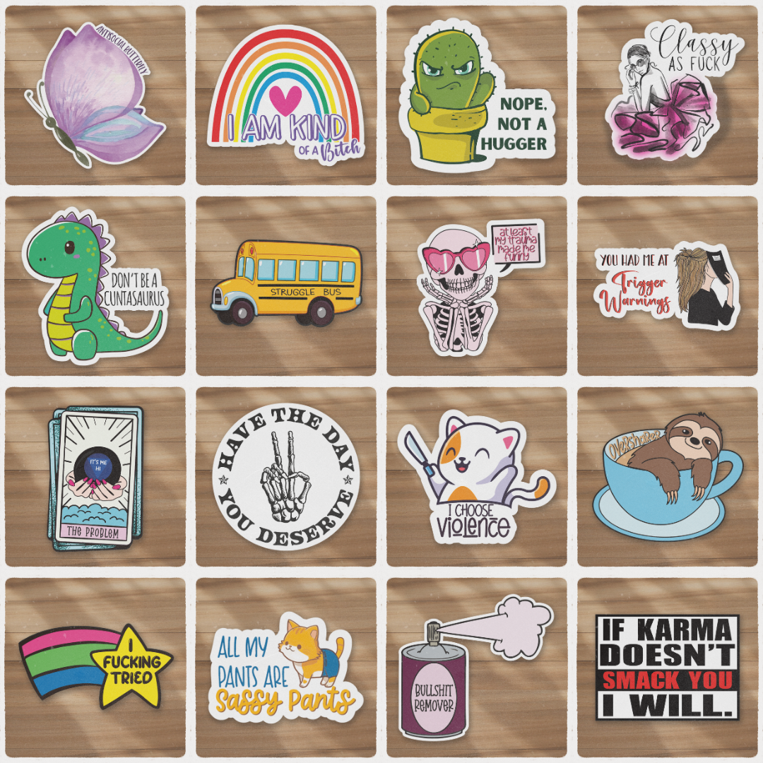 Standard Size Stickers – lnzcustomdesign